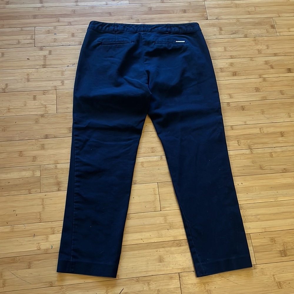 Michael Kors Miranda stretch navy blue pants - Picture 2 of 2